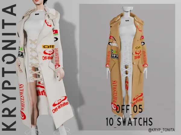 Alpha COLLECTION OFF WHITE by kryptonita - The Sims 4 Custom Content