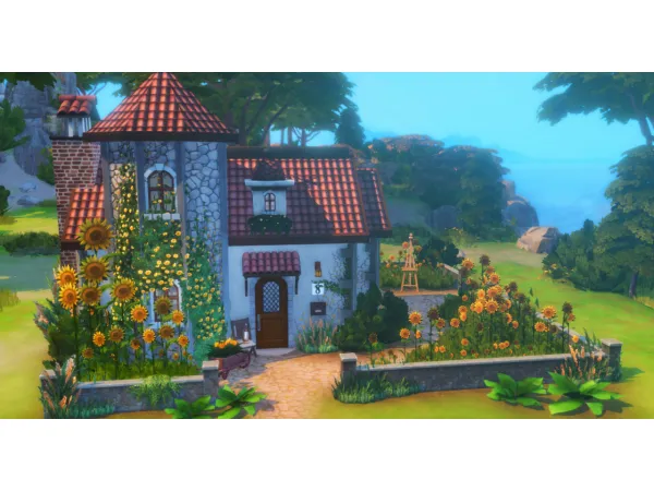 Maxis Match Sunflower Cottage Tier 2 Tiny Home No - The Sims 4 Custom Content
