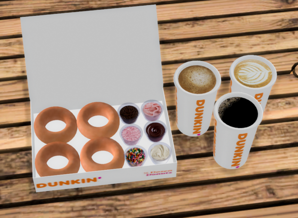 Alpha Dunkin Donuts by simmerkatex - The Sims 4 Custom Content