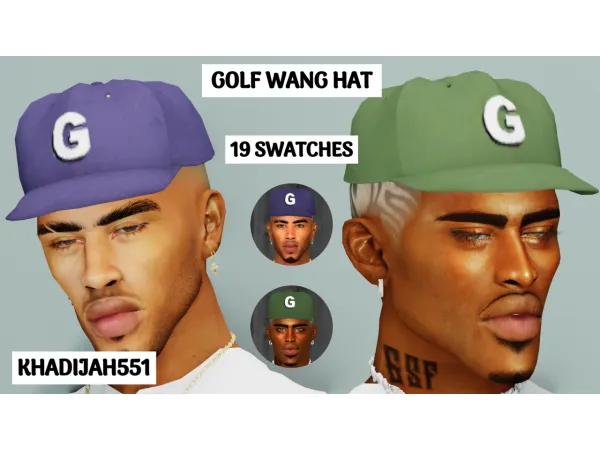 Alpha GOLF WANG HAT - The Sims 4 Custom Content