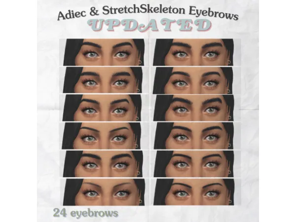 Maxis Match Eyebrows - The Sims 4 Custom Content