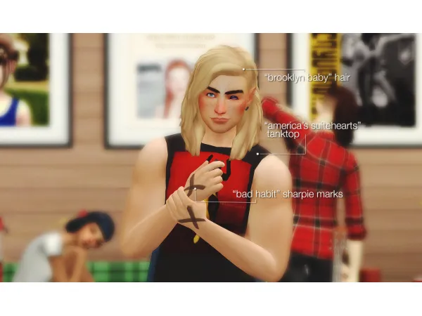 Maxis Match Brooklyn Baby Hair EA swatches by KismetSims - The Sims 4 Custom Content
