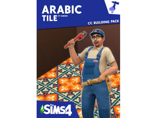 Maxis Match ARABIC TILE by Samsims - The Sims 4 Custom Content