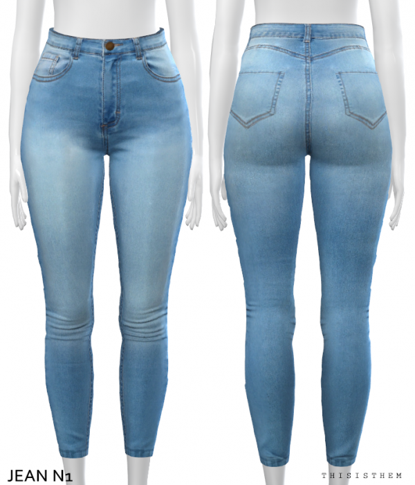 Alpha Jean N1 by thisisthem - The Sims 4 Custom Content