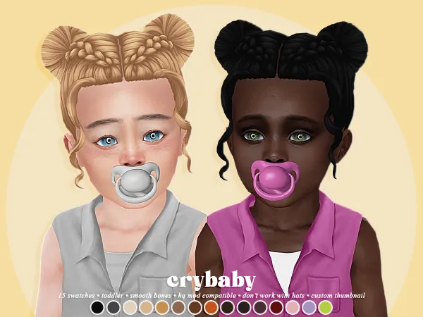 Maxis Match crybaby thea hair (isjao) toddler f by crybaby - The Sims 4 Custom Content