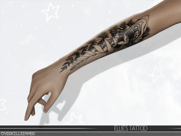 Mix Ellie's Tattoo - The Sims 4 Custom Content