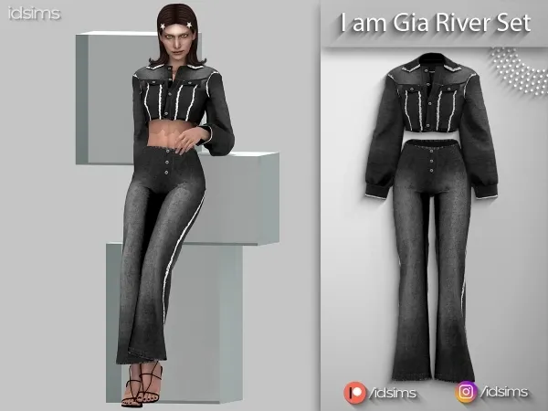 Alpha I am Gia River Set by polygoncouture - The Sims 4 Custom Content