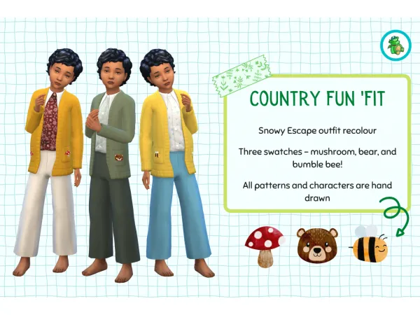 Maxis Match CountryFunOutfit sims by pluto - The Sims 4 Custom Content