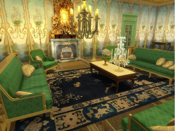 Alpha Antique Chinese Rugs Set - The Sims 4 Custom Content