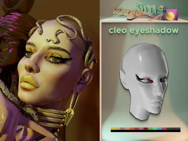 Mix cleo eyeshadow - The Sims 4 Custom Content