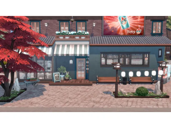 Maxis Match Tasty cares Grocery store Apartment - The Sims 4 Custom Content
