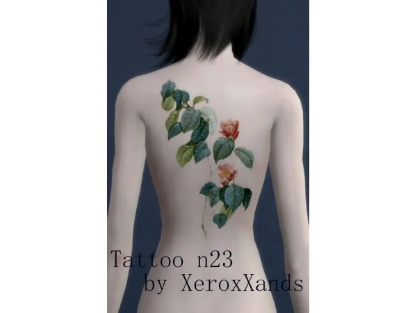 Mix [XeroxHands] Tattoo n23 - The Sims 4 Custom Content