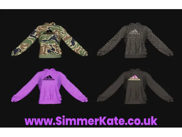 Alpha Adidas Hoodies by simmerkatex - The Sims 4 Custom Content