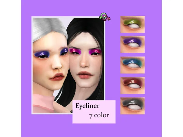 Alpha PATYSIMS_MAQUI EYELINER - The Sims 4 Custom Content
