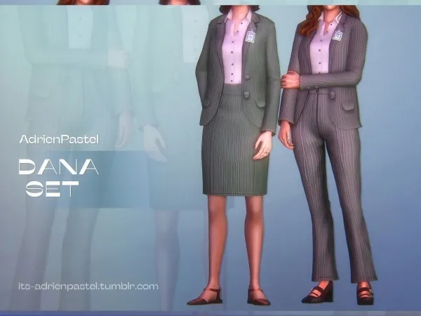 Maxis Match Dana Skirt by adrienpastel - The Sims 4 Custom Content