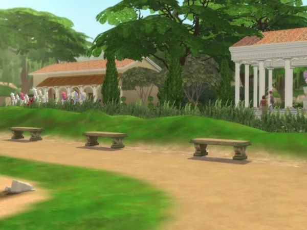 Maxis Match Hercules Stadion and Gym - The Sims 4 Custom Content