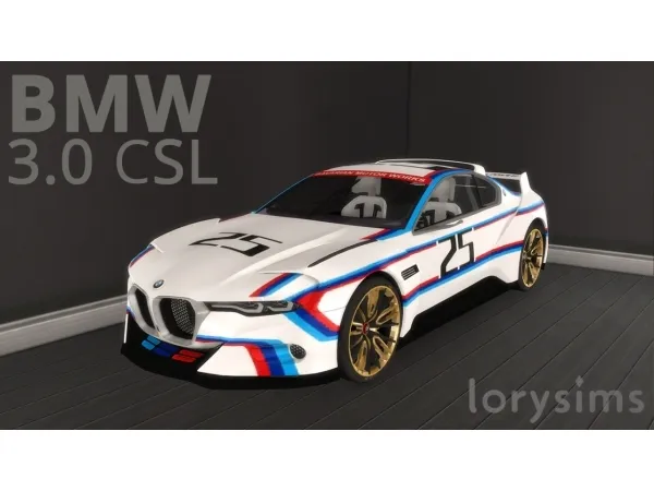 Mix 2015 BMW 30 CSL Hommage by LorySims - The Sims 4 Custom Content
