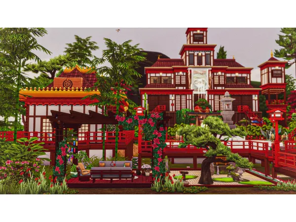 Maxis Match The Waterfall Square - The Sims 4 Custom Content
