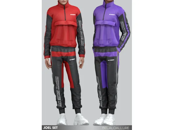 Alpha Belaloallure Joel top and pants by simsfinds - The Sims 4 Custom Content