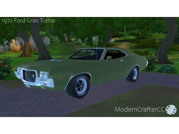 Mix 1972 Ford Gran Torino - The Sims 4 Custom Content
