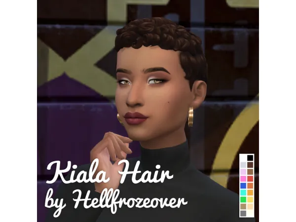 Maxis Match Hair Kiala by simsfinds - The Sims 4 Custom Content