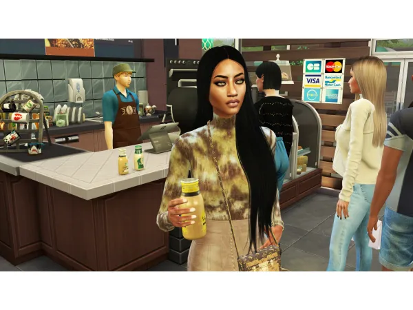 Maxis Match Edible Starbucks Frappuccino Chilled Coffee Drink by Insimnia - The Sims 4 Custom Content