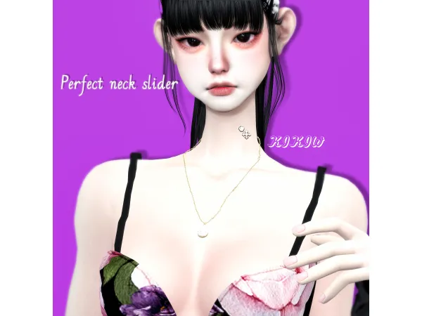 Mix [KIKIW]Perfect neck slider by KIKIW - The Sims 4 Custom Content