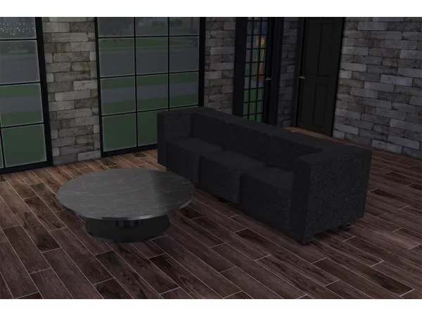Alpha Marble Living Set - The Sims 4 Custom Content