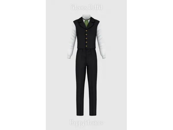 Mix [Lonelyboy] Piteous Outfit - The Sims 4 Custom Content