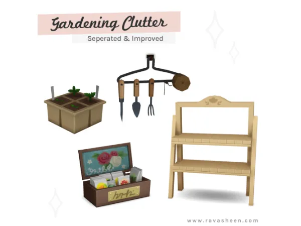 Maxis Match Cottage Living Gardening Clutter - The Sims 4 Custom Content
