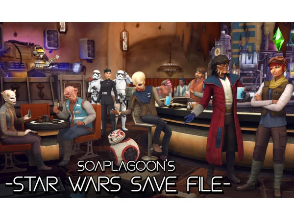 Maxis Match SOAPLAGOONS STAR WARS SAVE V10 - The Sims 4 Custom Content