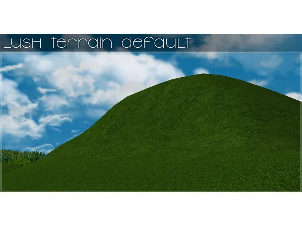Lush terrain default - The Sims 2 Custom Content