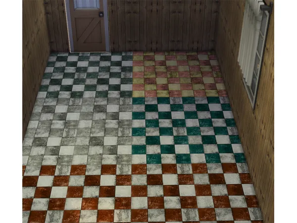 Maxis Match Apocalypse Floor Tiles by Wicked Old Witch - The Sims 4 Custom Content