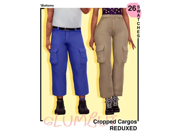 Maxis Match Cropped Cargos - The Sims 4 Custom Content