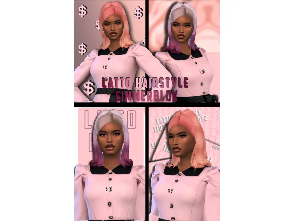Alpha Latto 38 by Simmer Blox - The Sims 4 Custom Content