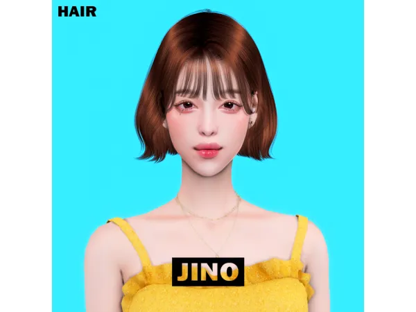 Alpha [JINO] HAIR 07 - The Sims 4 Custom Content
