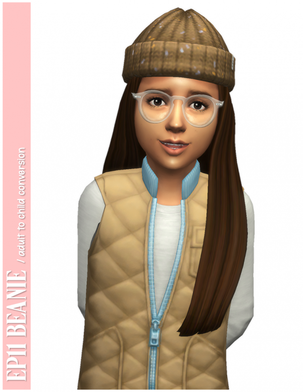 Maxis Match ep11 beanie adult to child conversion by simsfinds - The Sims 4 Custom Content