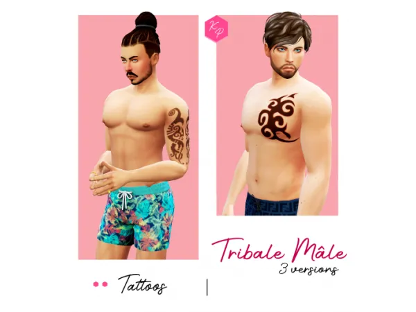Mix Tribale Mâle - The Sims 4 Custom Content