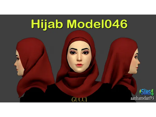 Alpha Hijab Model 046 - The Sims 4 Custom Content
