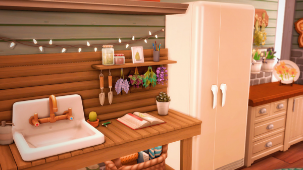 Maxis Match The lost cottage pizza by simsfinds - The Sims 4 Custom Content