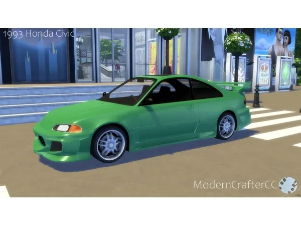 Mix 1993 Honda Civic - The Sims 4 Custom Content