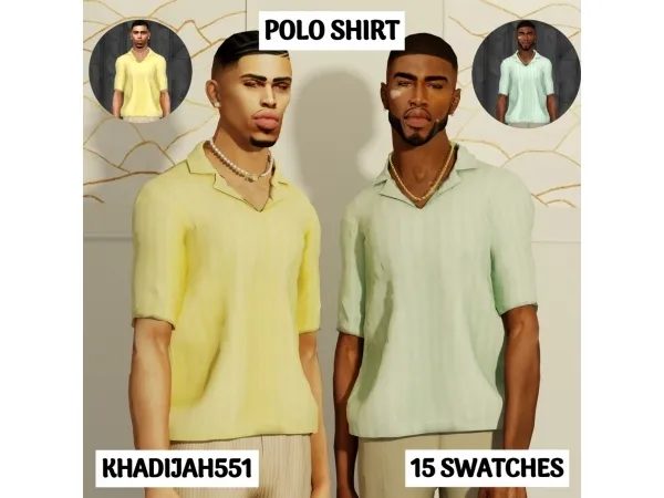 Alpha POLO SHIRT - The Sims 4 Custom Content