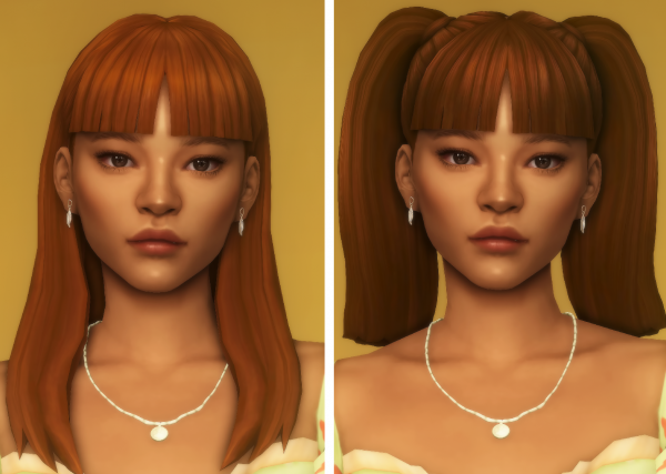 Maxis Match hair set 001 by simsfinds - The Sims 4 Custom Content