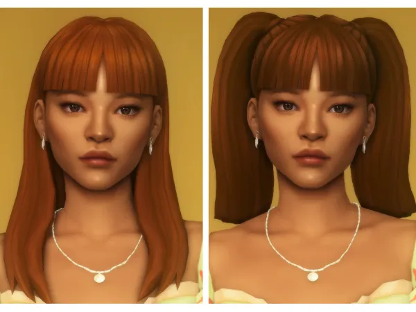 Maxis Match hair set 001 by dogsill - The Sims 4 Custom Content