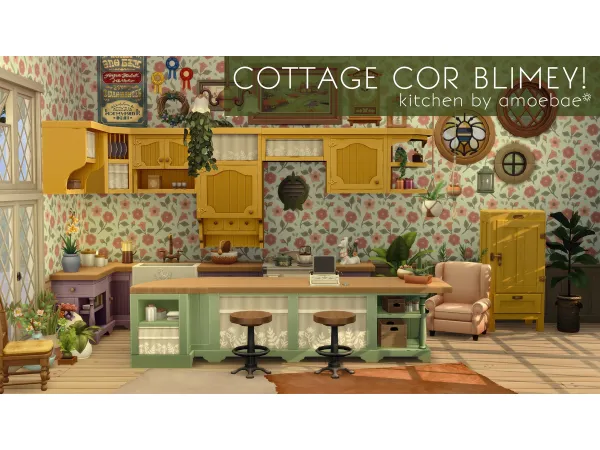 Maxis Match COTTAGE COR BLIMEY Kitchen in Image Spectra by amoebae - The Sims 4 Custom Content