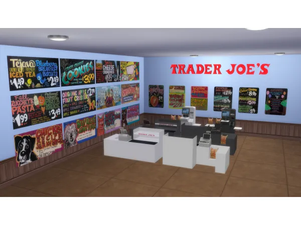 Alpha Trader Joe's Stuff - The Sims 4 Custom Content