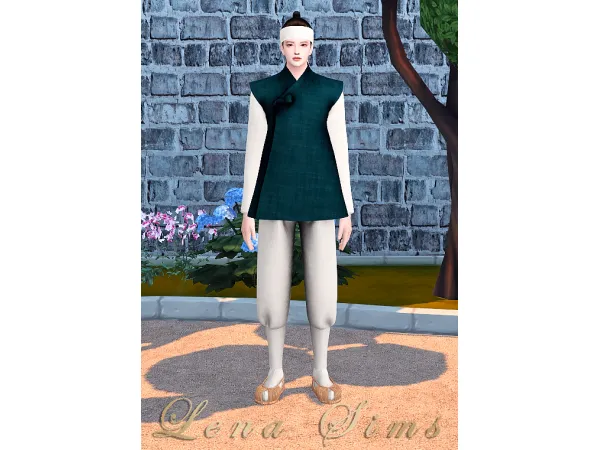 Mix [Lena Sims] Male Normal Hanbok by Lena Sims - The Sims 4 Custom Content