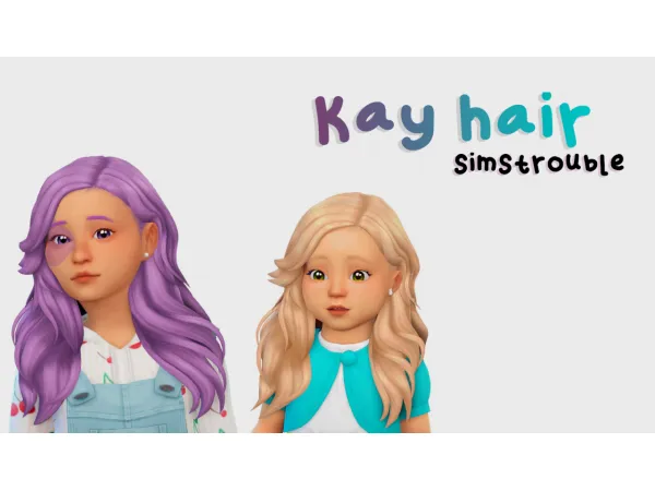 Maxis Match simstrouble kay hair v1 conversion - The Sims 4 Custom Content