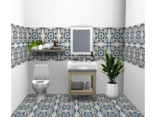 Maxis Match Ultra Fancy Tiles Set by NuclearRayne - The Sims 4 Custom Content