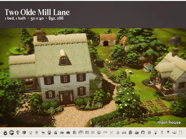 Maxis Match 2 Olde Mill Lane Renovated by viiavi - The Sims 4 Custom Content